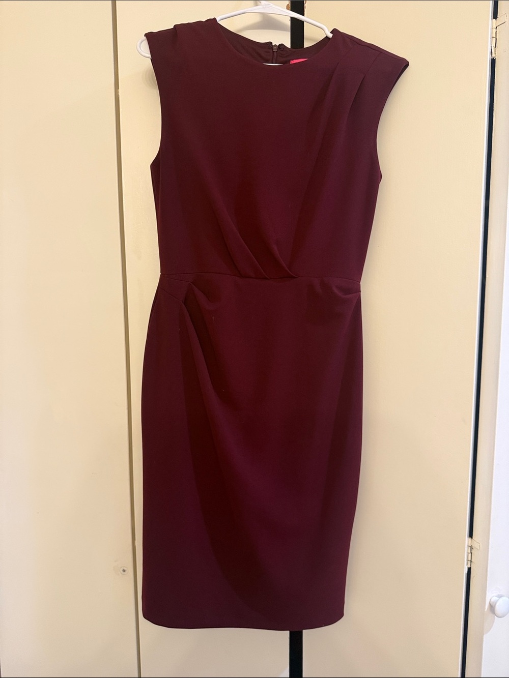 Betsey Johnson Sleeveless Wine Sheath Dress